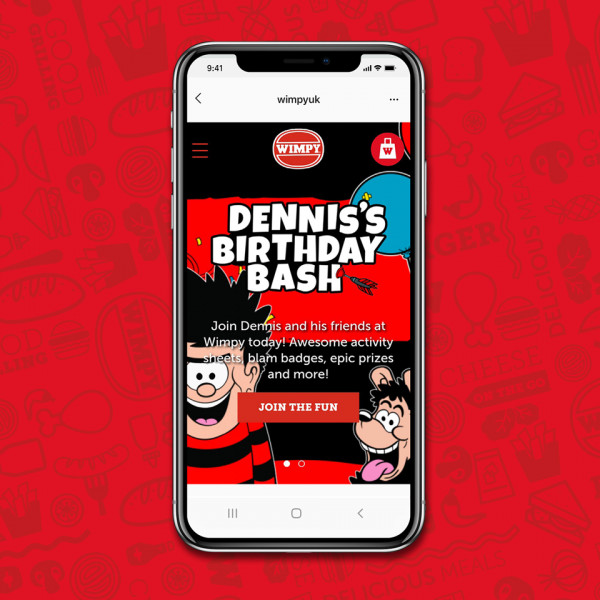 News article image (Wimpy Celebrates 70 Years of Dennis with Beano)